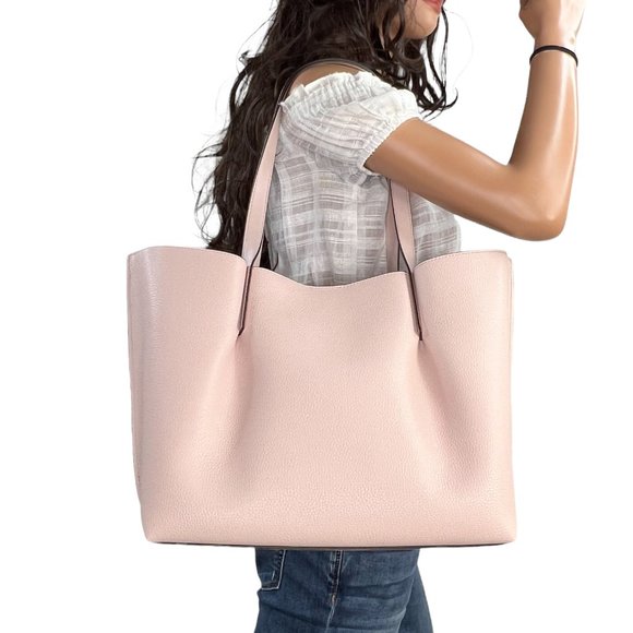 Michael Kors Emilia Large Shoulder Tote Bag Pink - Picture 2 of 11